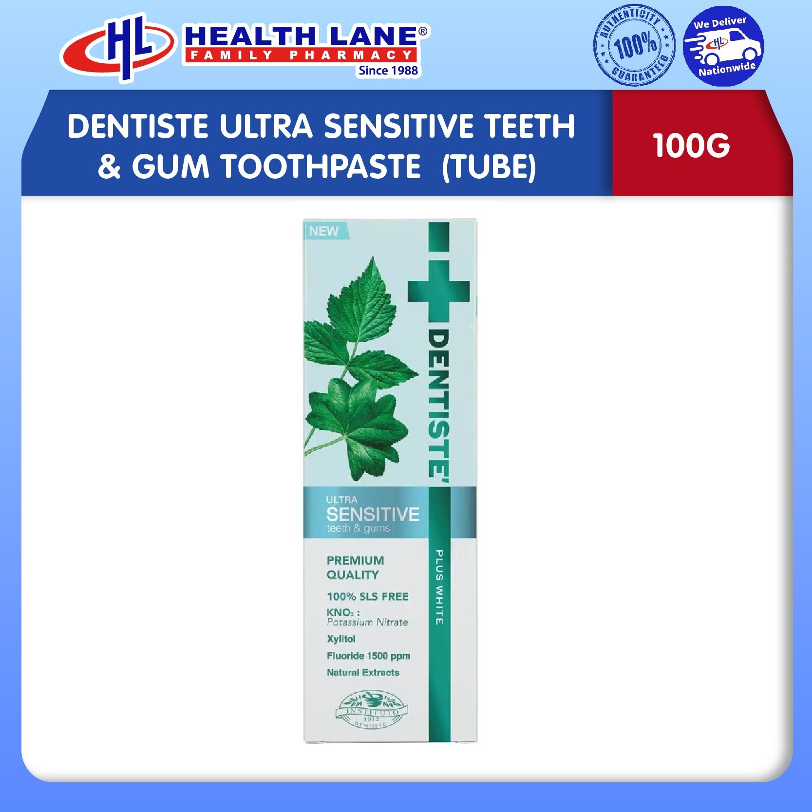 DENTISTE PLUSPUTIHNIGHTIME SENSITIF UBAT GIGI 100G (TUBE) 